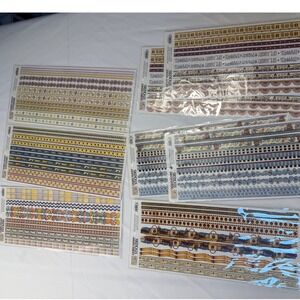 Debbie Mumm Border Stickers Lot 8 Sheets Americana School Baby Floral Scrapbook